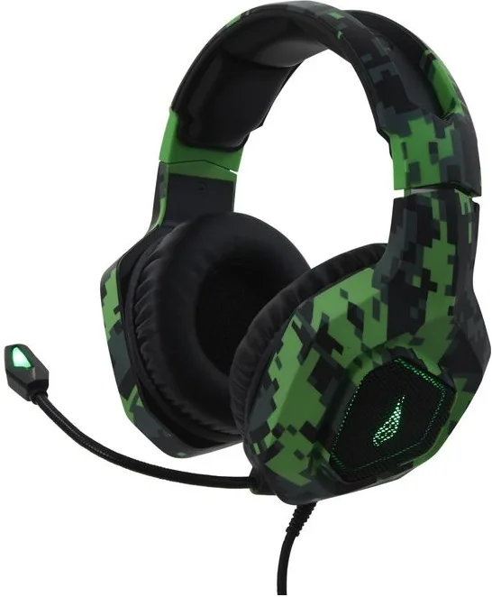 immagine di Verbatim SureFire Skirmish Cuffia Gaming Connettore 3.5mm Usb Tipo A Nero-Mimetico-Verde