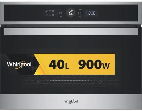 Whirlpool WMW47HMXI Forno a microonde da incasso combinato 40 L 900 W Grill 1600 W 6° Senso Touch LCD colore Nero Acciaio Inox