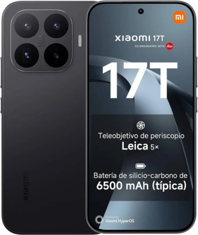 Xiaomi 17T Smartphone 5G 6.59'' P-OLED 12 GB 256 GB MediaTek Dimensity 8500 Ultra IP68 NFC colore Nero
