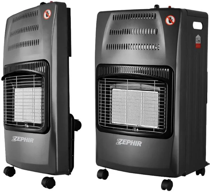 Zephir stufa gas pighevole 3livelli poten.4,2kw nokit regol. zgs41200