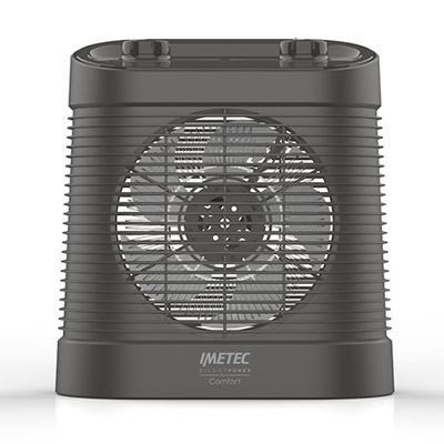 Imetec 4028 Termoventilatore 2100 Watt SILENT POWER Confort Black (Nero)